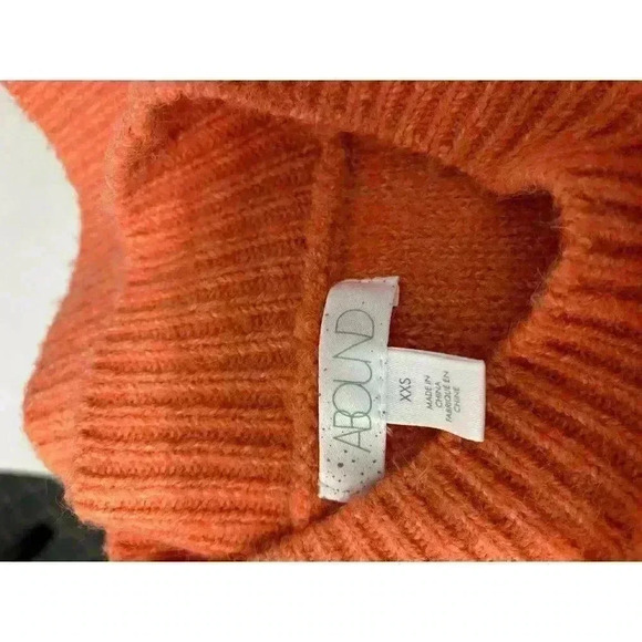 NWOT- Abound Orange pullover sweater- XXS - Picture 3 of 4
